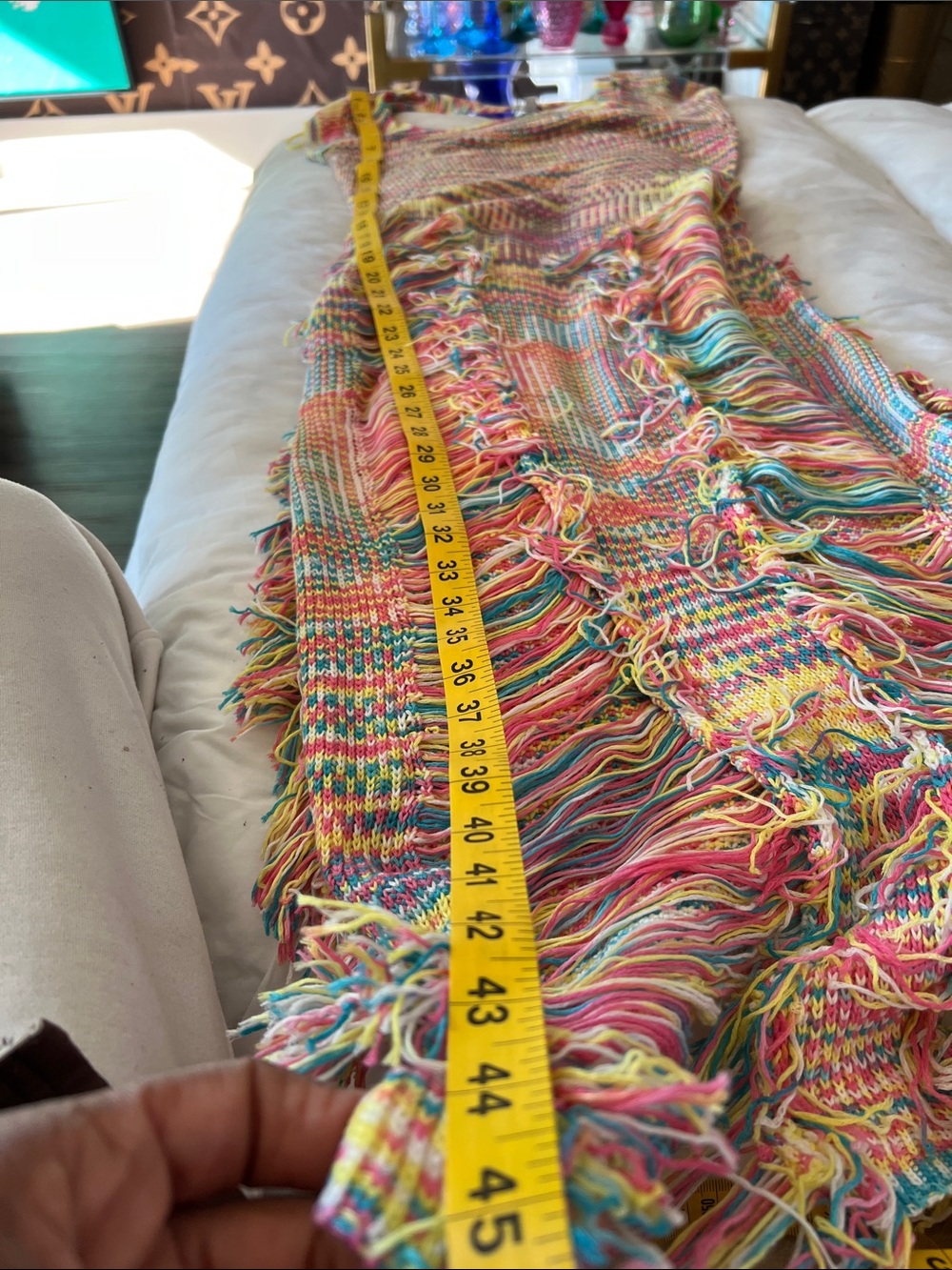 Fashion Nova Multicolor Fringe Knit Midi Dress - Picture 13 of 13
